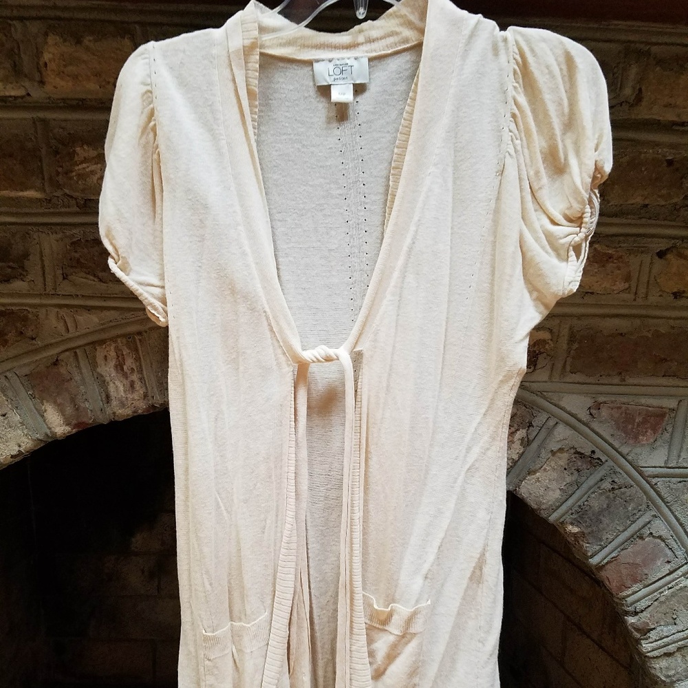 Ann Taylor Loft Short Sleeved Cardigan